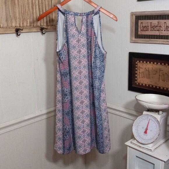 ❄️ PINK ROSE PASTEL MINI DRESS NWOT SIZE LARGE - Picture 5 of 5